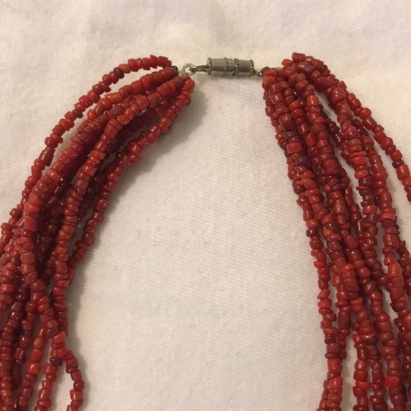 Silpada Red Coral Necklace - Picture 2 of 3